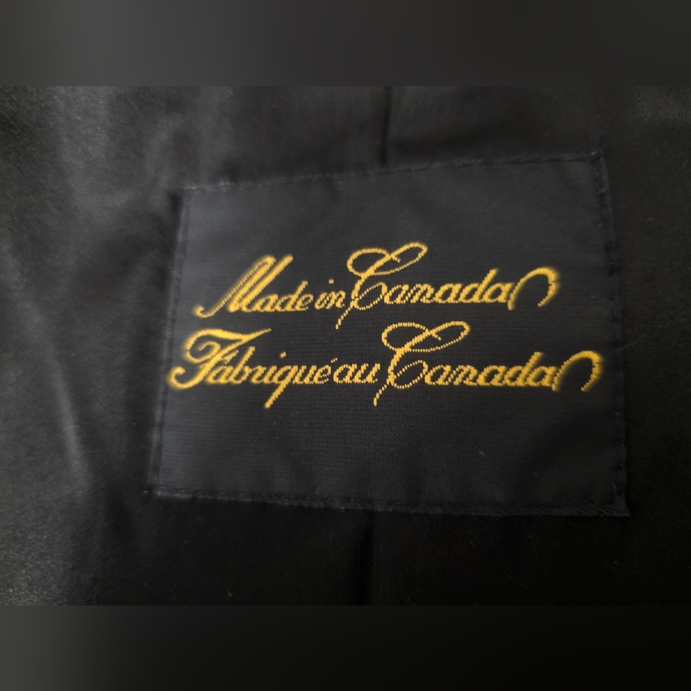GORGEOUS GENUINE RACCOON FUR/ BLACK GENUINE LEATHER CAR COAT SIZE XL - Picture 10 of 10